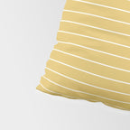 Minimal Arch XXXV Sunshine Yellow Modern Geometric Lines Pillow Sham Gallery Image 4