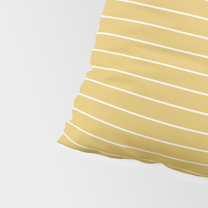 Minimal Arch XXXV Sunshine Yellow Modern Geometric Lines Pillow Sham Gallery Image 4