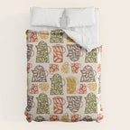 Buongiorno Retro Floral Coffee Duvet Cover Gallery Image 6
