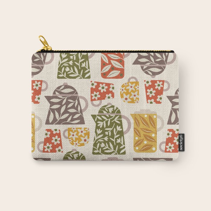 Buongiorno Retro Floral Coffee Carry All Pouch Gallery Image 1