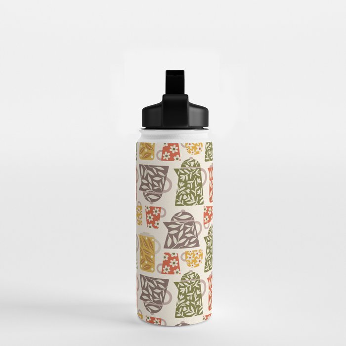 Buongiorno Retro Floral Coffee Water Bottle Gallery Image 2