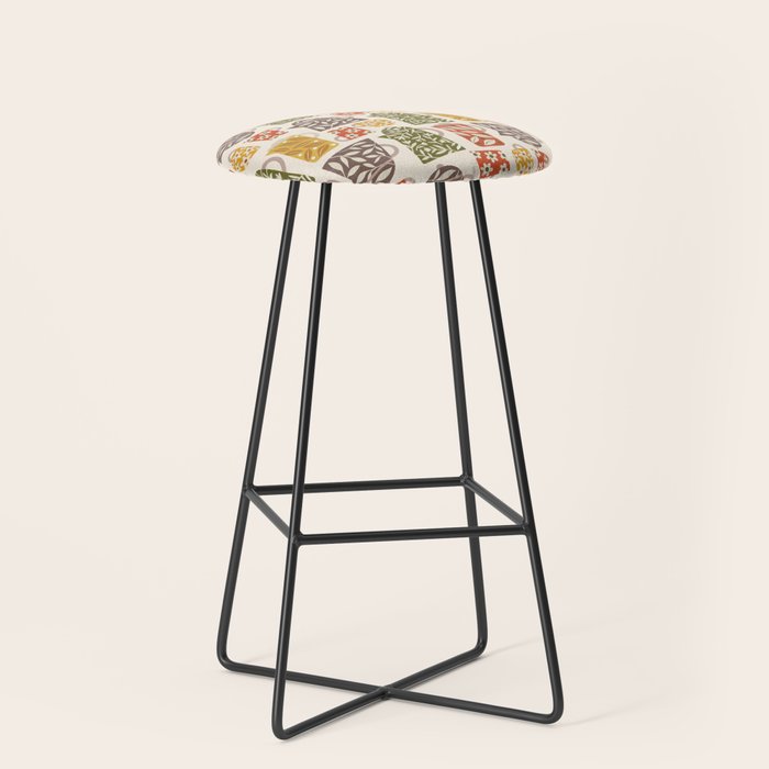 Buongiorno Retro Floral Coffee Stool Gallery Image 1