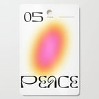 Modern soft blur gradient typography art Cutting Board Gallery Image 1