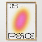 Modern soft blur gradient typography art Serving Tray Gallery Image 1