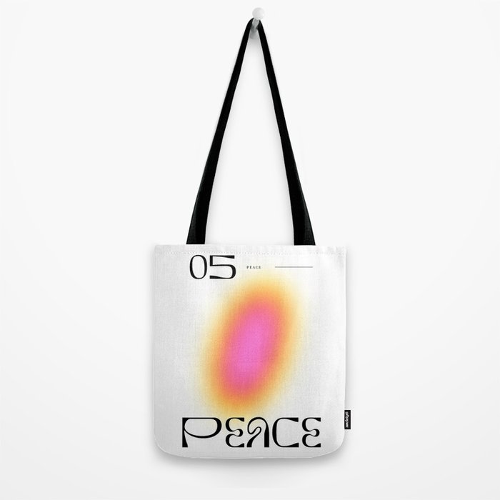 Modern soft blur gradient typography art Tote Bag Gallery Image 2