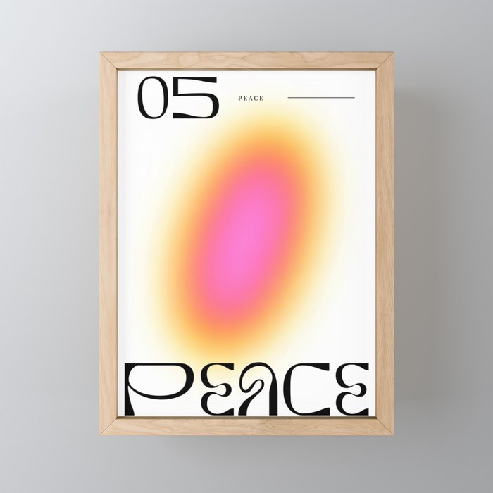 Modern soft blur gradient typography art Mini Art Print Gallery Image 1