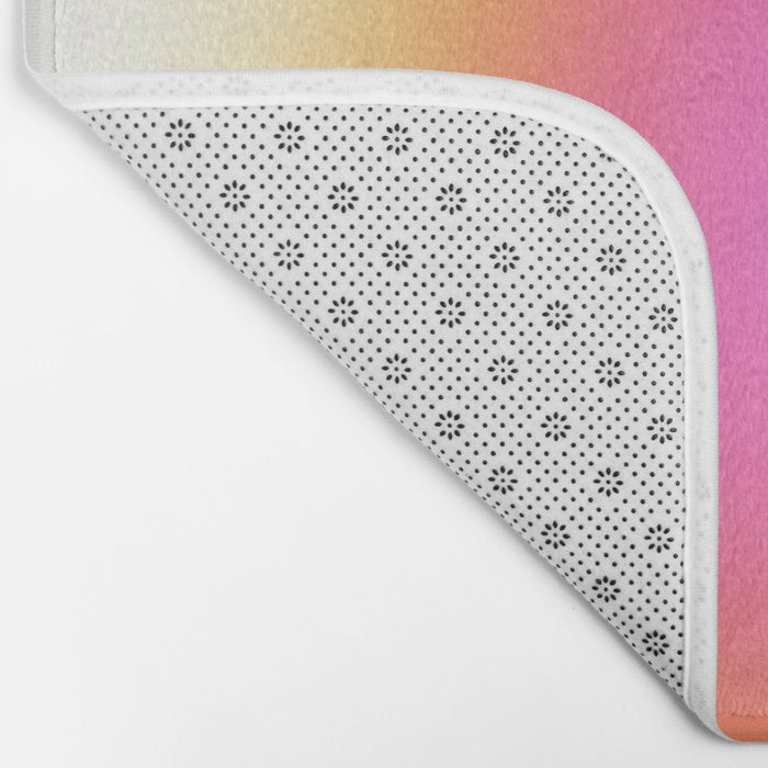 Modern soft blur gradient typography art Bath Mat Gallery Image 2