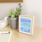 Abstract Watercolor Waves in Cool Blue Mini Art Print Gallery Image 2