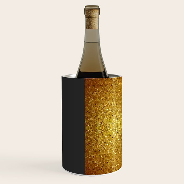 Deep gold glass mosaic Wine Chiller Gallery Image 2
