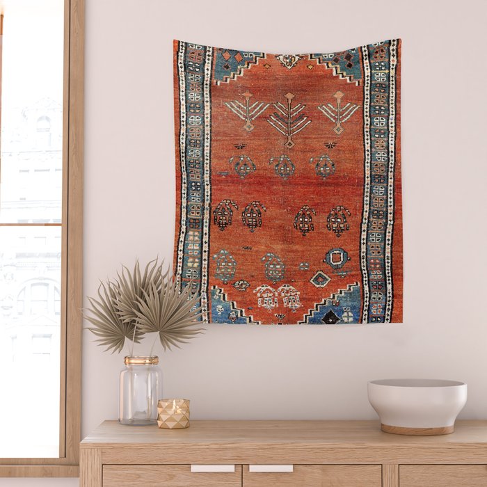 Bakhshaish Azerbaijan Northwest Persian Carpet Print Wall Tapestry Gallery Image 2