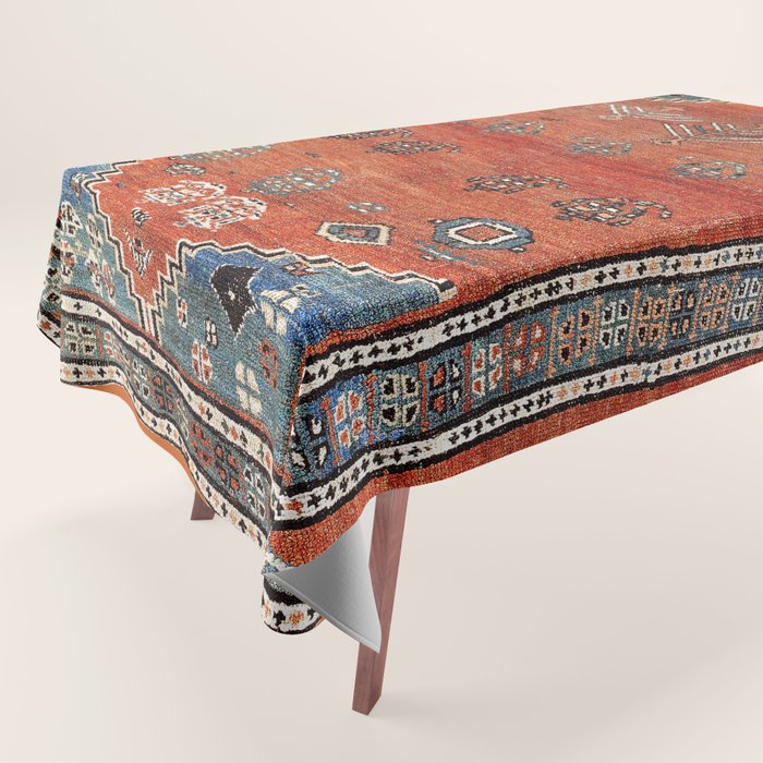 Bakhshaish Azerbaijan Northwest Persian Carpet Print Tablecloth Gallery Image 1