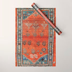 Bakhshaish Azerbaijan Northwest Persian Carpet Print Wrapping Paper Gallery Image 1