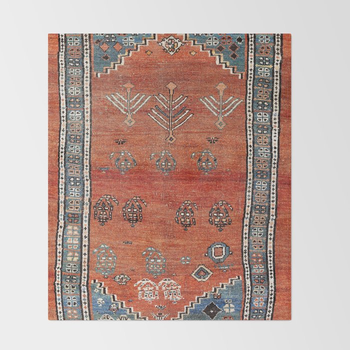 Bakhshaish Azerbaijan Northwest Persian Carpet Print Throw Blanket Gallery Image 2