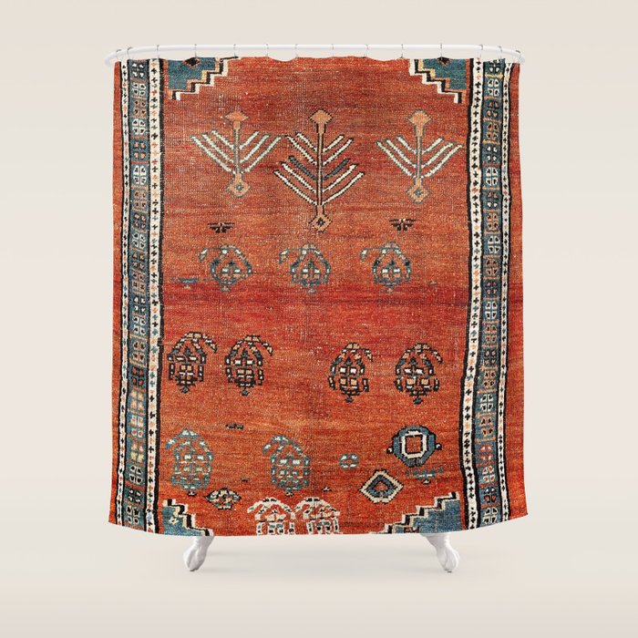 Bakhshaish Azerbaijan Northwest Persian Carpet Print Shower Curtain Gallery Image 1