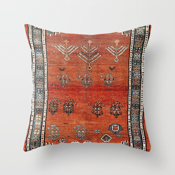 Bakhshaish Azerbaijan Northwest Persian Carpet Print Throw Pillow Gallery Image 6