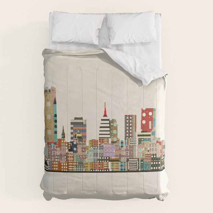 oklahoma city skyline Comforter Gallery Image 6