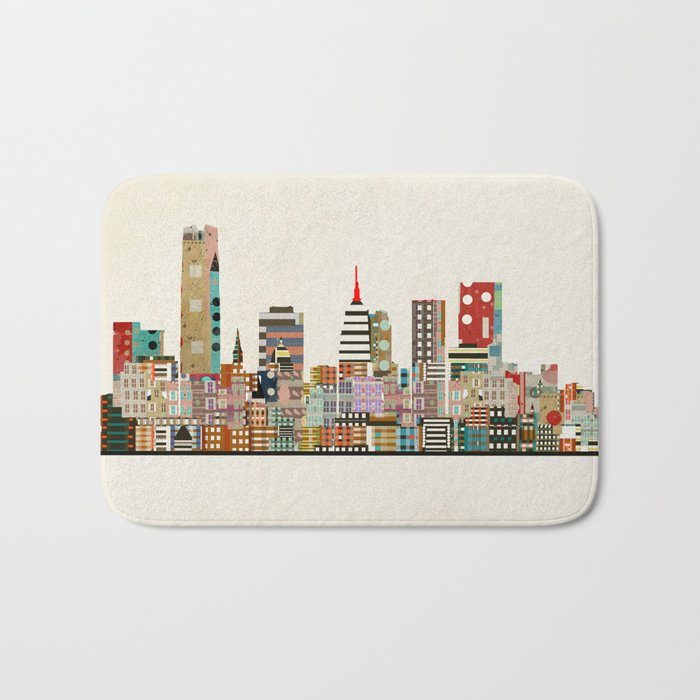 oklahoma city skyline Bath Mat Gallery Image 1