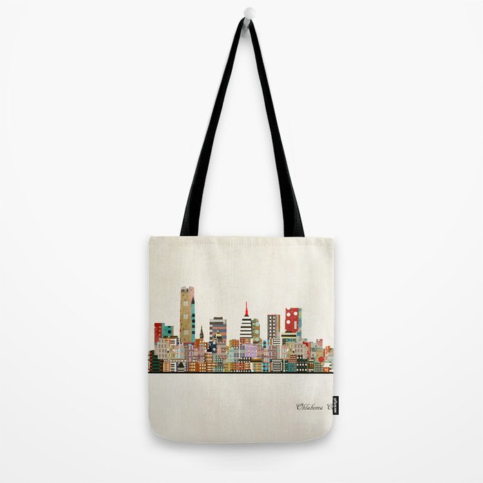 oklahoma city skyline Tote Bag Gallery Image 2
