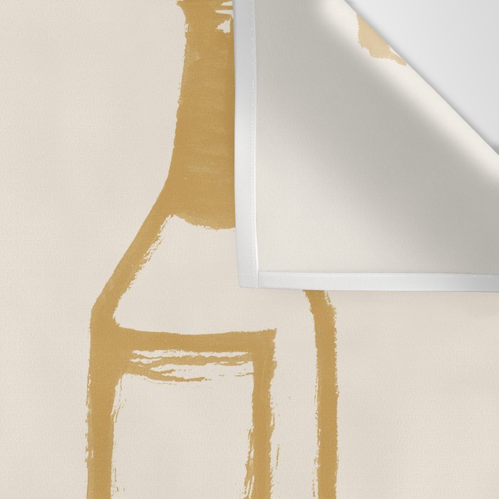 Wine and Cheese Aperitivo - Gold  Wall Tapestry Gallery Image 3