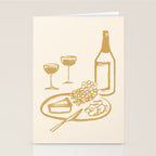 Wine and Cheese Aperitivo - Gold  Stationery Card Gallery Image 2