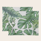 Monstera Leaves Placemat Gallery Image 1