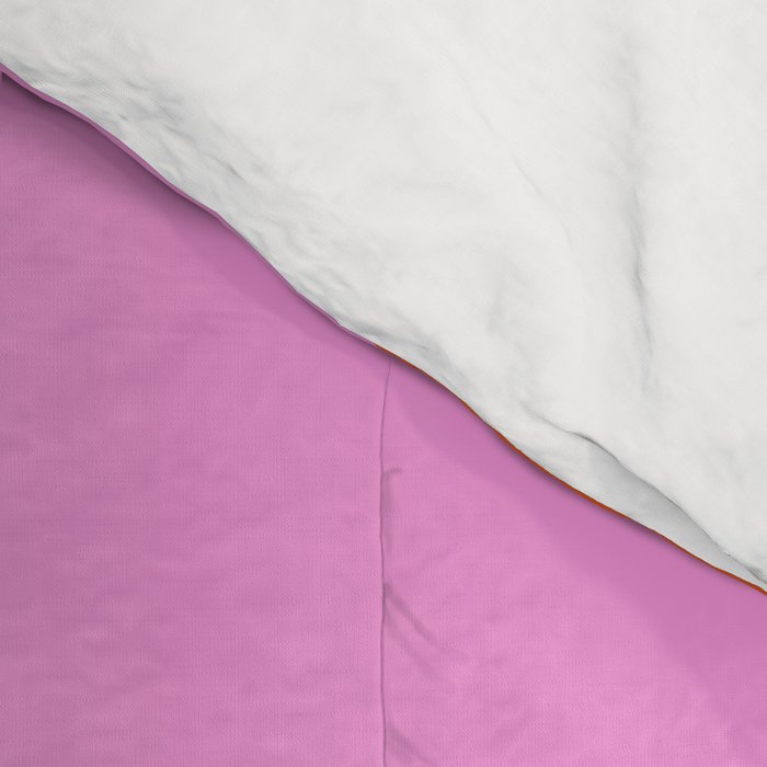 Retro Liquid Swirl Abstract Pattern Bright Pink Orange Cream Comforter Gallery Image 4