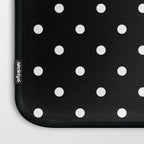 Black and White Polka Dots Laptop Sleeve Gallery Image 3