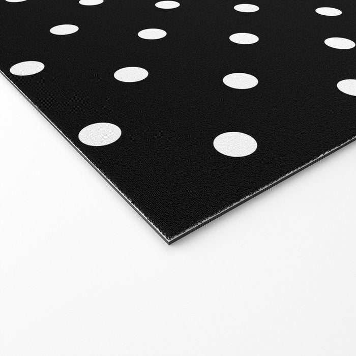 Black and White Polka Dots Welcome Mat Gallery Image 2