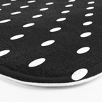 Black and White Polka Dots Bath Mat Gallery Image 3