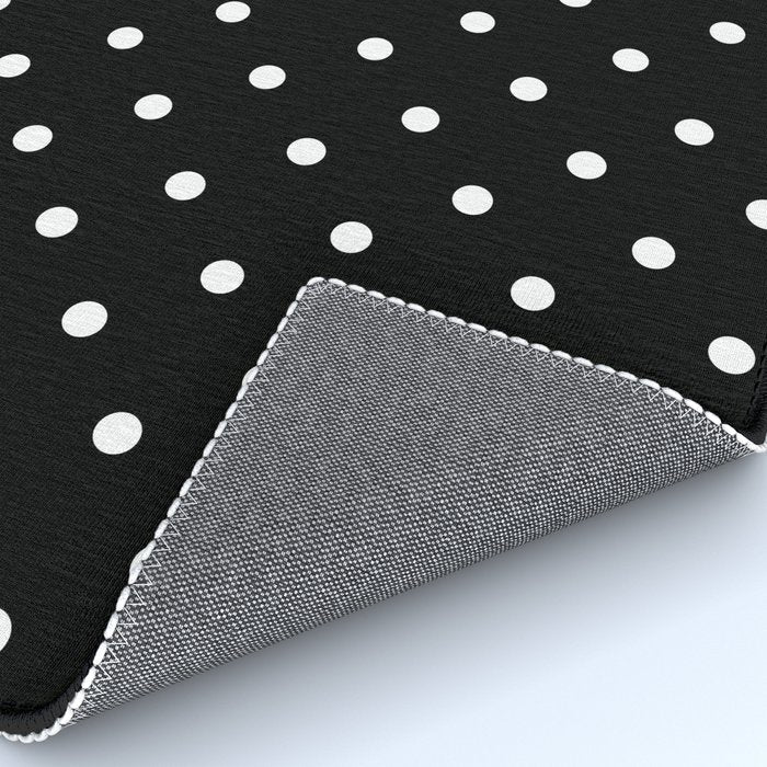 Black and White Polka Dots Rug Gallery Image 4