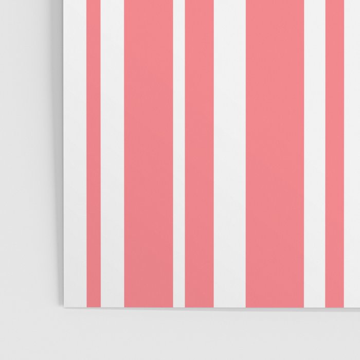 Classic Stripes XXXII - Coral Pink Poster Gallery Image 3