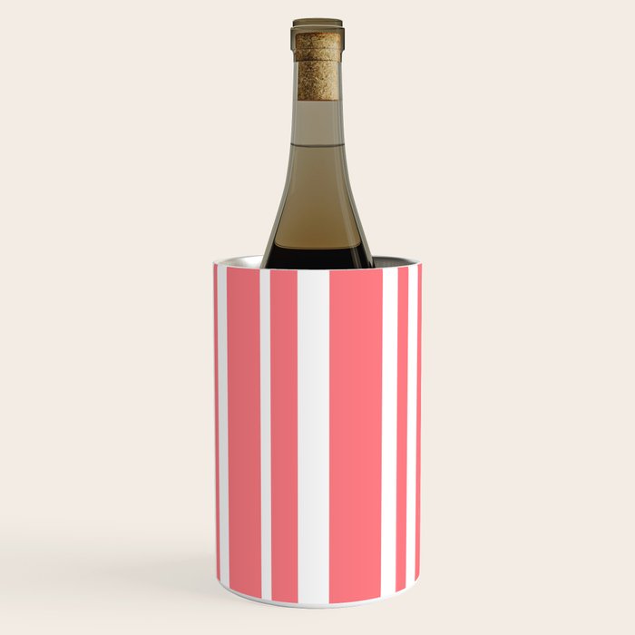 Classic Stripes XXXII - Coral Pink Wine Chiller Gallery Image 2