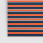 Minimal Indigo Orange Lines Poster Gallery Image 3