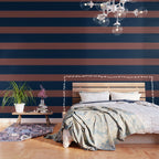 Minimal Indigo Orange Lines Wallpaper Gallery Image 3