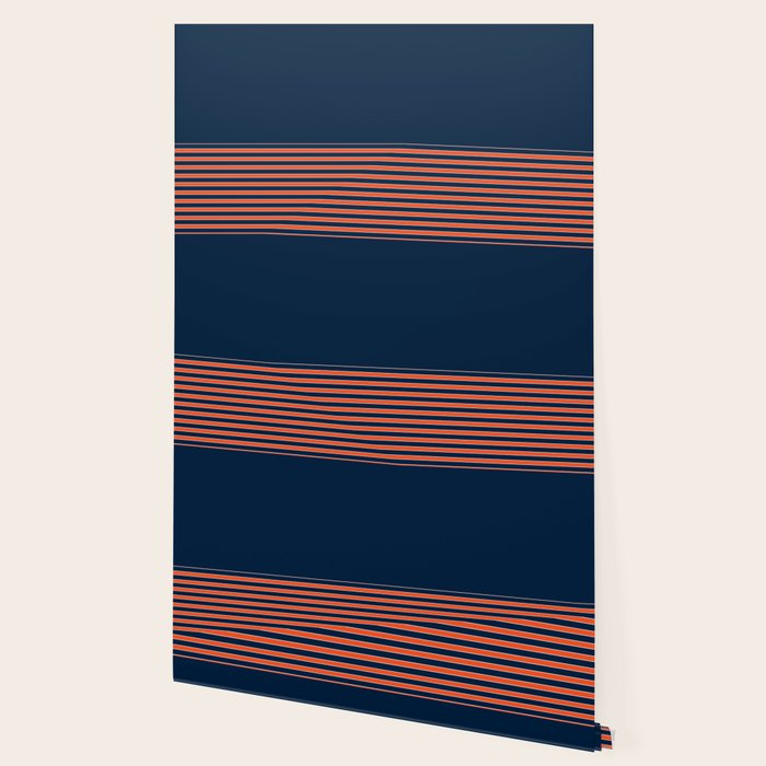 Minimal Indigo Orange Lines Wallpaper Gallery Image 2