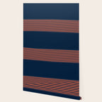 Minimal Indigo Orange Lines Wallpaper Gallery Image 2