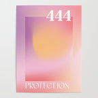 Gradient Angel Number 444 Protection Poster Gallery Image 4