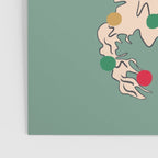 Christmas tree cat drawing Poster Gallery Image 3