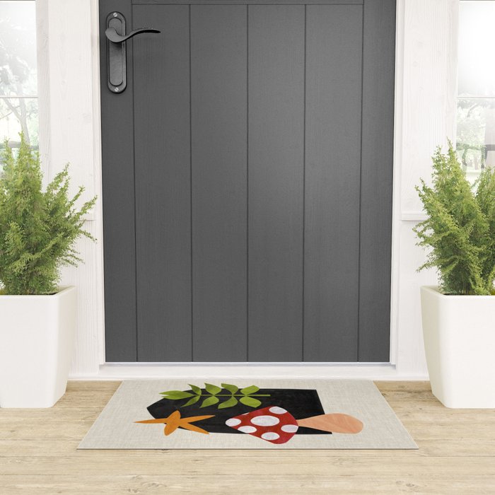 Magic Forest Mushroom Welcome Mat Gallery Image 3