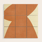 Abstract W01-2 Wood Wall Art Gallery Image 1