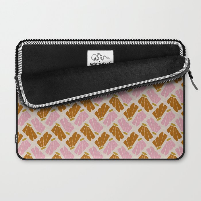 Matisse Inspired Floral Pink Orange Beige  Laptop Sleeve Gallery Image 2