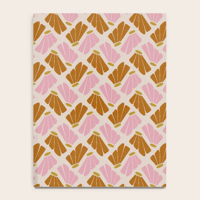 Matisse Inspired Floral Pink Orange Beige  Notebook Gallery Image 4