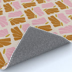 Matisse Inspired Floral Pink Orange Beige  Rug Gallery Image 4