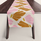 Matisse Inspired Floral Pink Orange Beige  Table Runner Gallery Image 1
