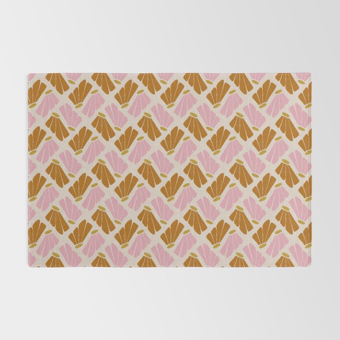 Matisse Inspired Floral Pink Orange Beige  Rug Gallery Image 2