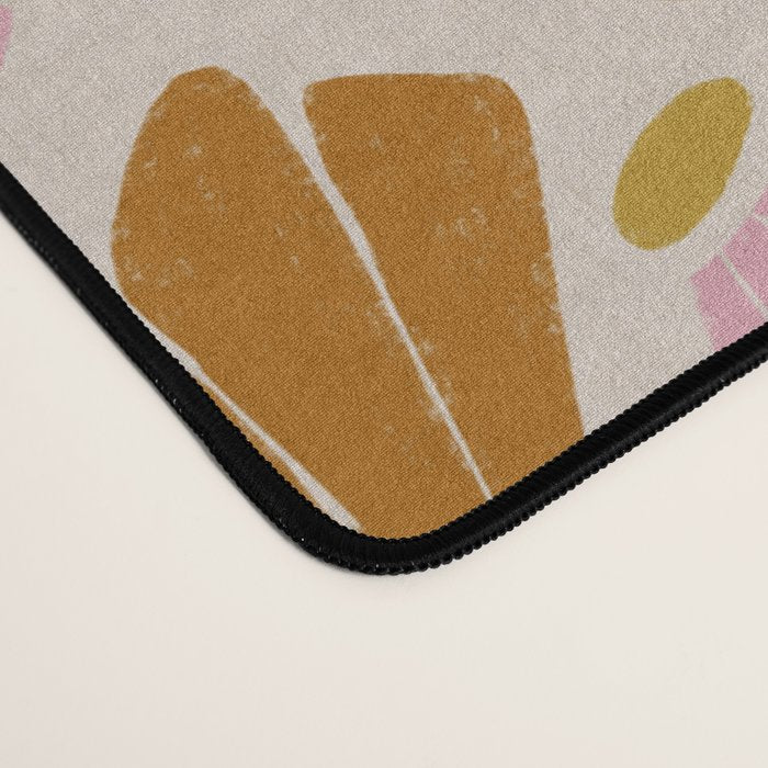 Matisse Inspired Floral Pink Orange Beige  Desk Mat Gallery Image 4
