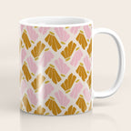 Matisse Inspired Floral Pink Orange Beige  Coffee Mug Gallery Image 1