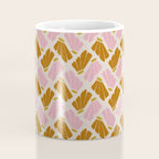 Matisse Inspired Floral Pink Orange Beige  Coffee Mug Gallery Image 4