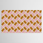 Matisse Inspired Floral Pink Orange Beige  Tablecloth Gallery Image 2
