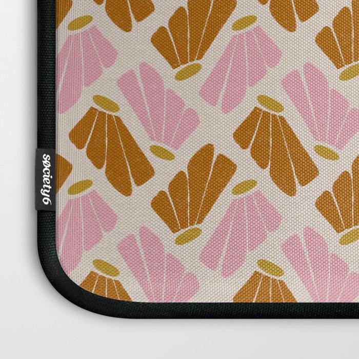 Matisse Inspired Floral Pink Orange Beige  Laptop Sleeve Gallery Image 3